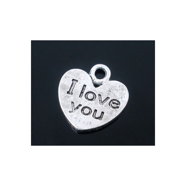 Charm breloque "I love you"