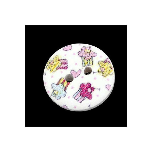 Bouton fantaisie 15mm